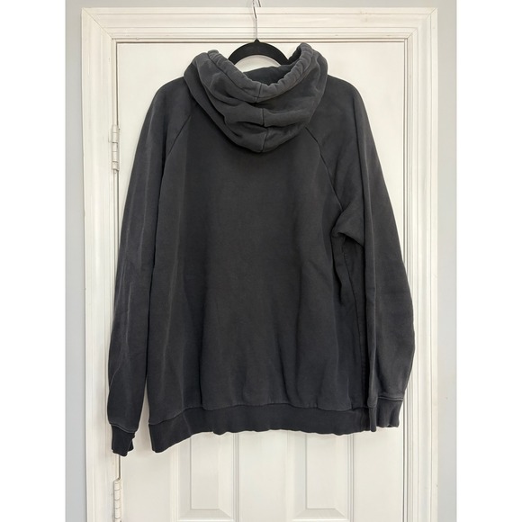 Adidas Trefoil Logo Hoodie XL Black Pullover Sweatshirt - Picture 3 of 8